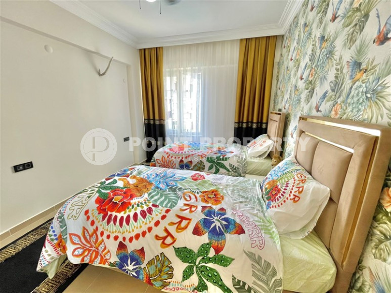 Furnished cozy apartment 2+1 with an area of 80 m2 in the Oba district. 300 meters to the beach-id-1355-photo-11