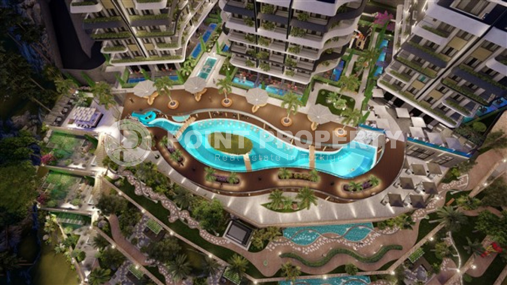 Studio apartment with an area of 50 m2 in a residence under construction consisting of three buildings, Mahmutlar-id-4330-photo-4