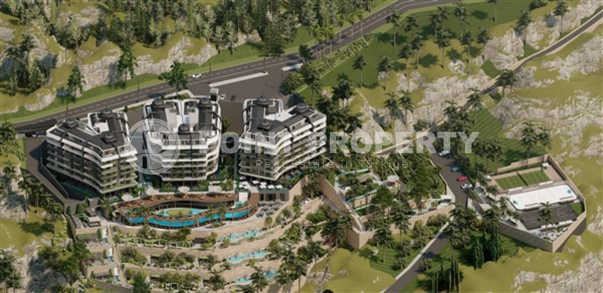 Studio apartment with an area of 50 m2 in a residence under construction consisting of three buildings, Mahmutlar-id-4330-photo-12