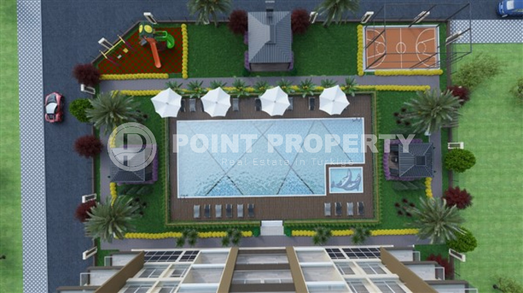 Новый инвестиционный проект в районе Томюк, Мерсин. Двухкомнатные квартиры с площадью 67 м2.-id-4333-фото-4