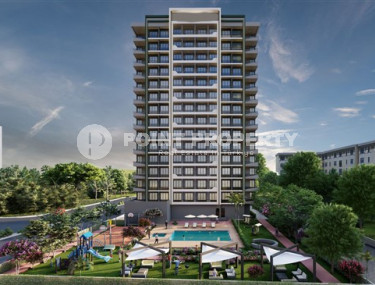 Двухкомнатные квартиры с площадью 61 - 70 м2 в строящемся высотном здании, Мерсин-id-4341-фото-1