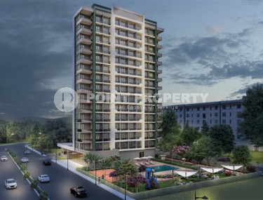 Двухкомнатные квартиры с площадью 61 - 70 м2 в строящемся высотном здании, Мерсин-id-4341-фото-2