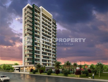 Двухкомнатные квартиры с площадью 61 - 70 м2 в строящемся высотном здании, Мерсин-id-4341-фото-3