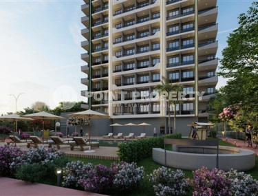 Двухкомнатные квартиры с площадью 61 - 70 м2 в строящемся высотном здании, Мерсин-id-4341-фото-4