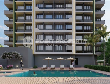 Двухкомнатные квартиры с площадью 61 - 70 м2 в строящемся высотном здании, Мерсин-id-4341-фото-5