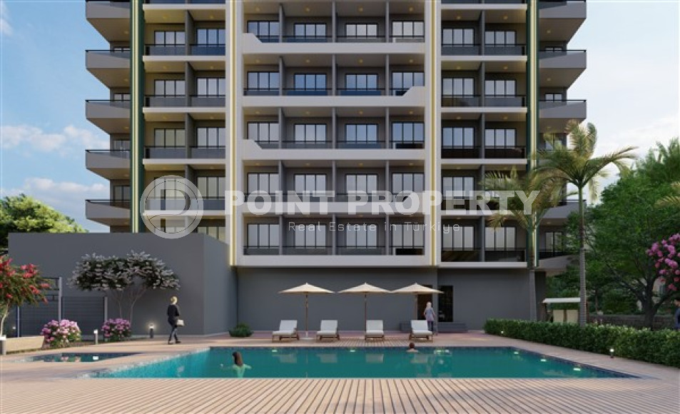 Двухкомнатные квартиры с площадью 61 - 70 м2 в строящемся высотном здании, Мерсин-id-4341-фото-5