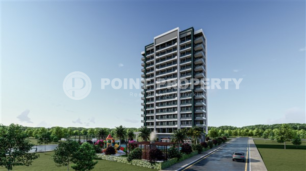 Двухкомнатные квартиры с площадью 61 - 70 м2 в строящемся высотном здании, Мерсин-id-4341-фото-6