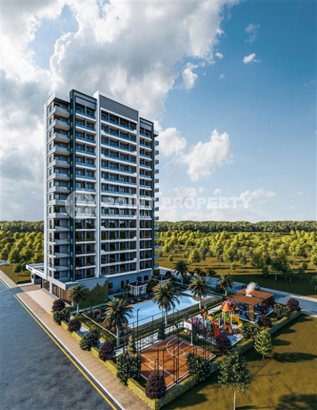 Двухкомнатные квартиры с площадью 61 - 70 м2 в строящемся высотном здании, Мерсин-id-4341-фото-9