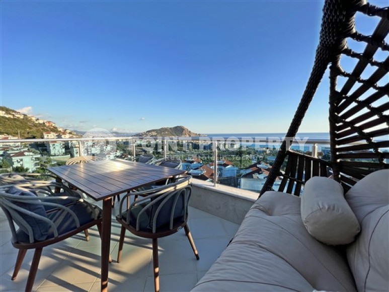 Просторный панорамный дуплекс 3+1 в 500 метрах от пляжа и набережной в самом центре Аланьи.-id-4348-фото-9