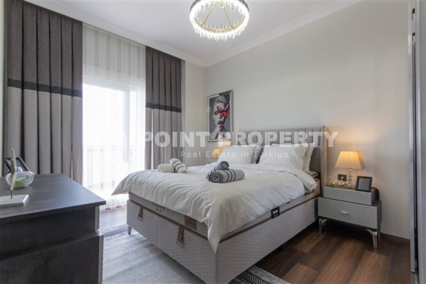 Роскошная квартира 104 м2 с двумя балконами и мебелью, район Демирташ-id-4354-фото-14