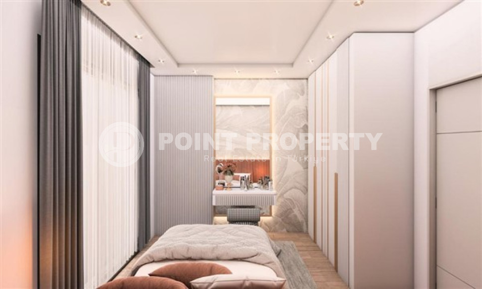 Современные апартаменты 55 м2 в строящейся резиденции, район Махмутлар-id-4356-фото-3