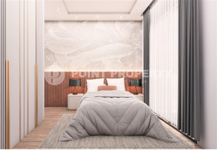 Современные апартаменты 55 м2 в строящейся резиденции, район Махмутлар-id-4356-фото-6