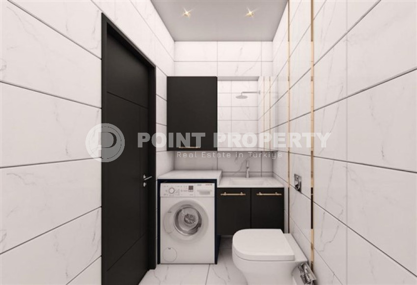 Современные апартаменты 55 м2 в строящейся резиденции, район Махмутлар-id-4356-фото-9