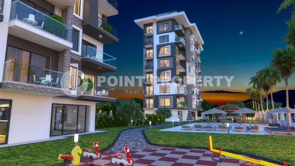 Апартаменты 1+1 с чистовой отделкой в 300 метрах от моря в экологически чистом районе Демирташ.-id-4368-фото-4