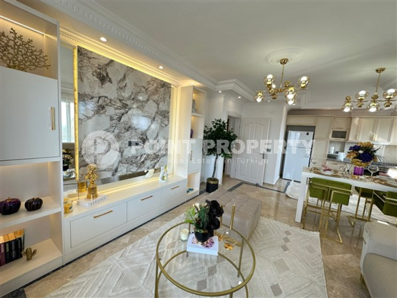 Стильная квартира 120 м2 с красивым интерьером и мебелью, район Тосмур-id-4375-фото-6