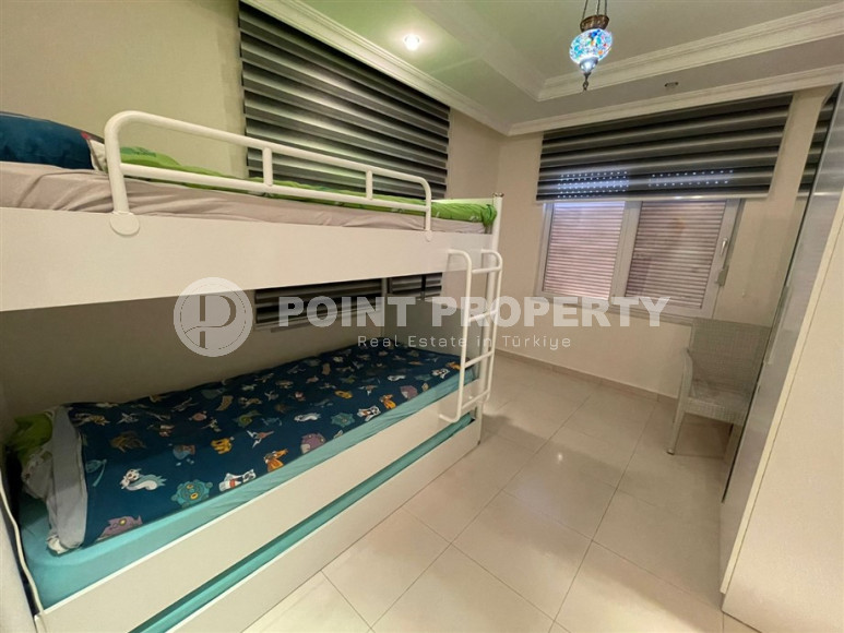 Furnished three-room apartment, 100m², with sea views in a luxury complex in Avsallar, Alanya-id-1362-photo-10