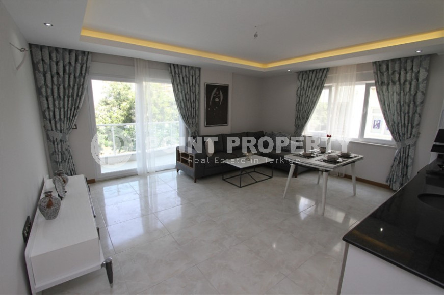 Готовая к проживанию, квартира с двумя спальнями, 110м², в 350м от моря в Махмутларе, Аланья-id-1363-фото-2