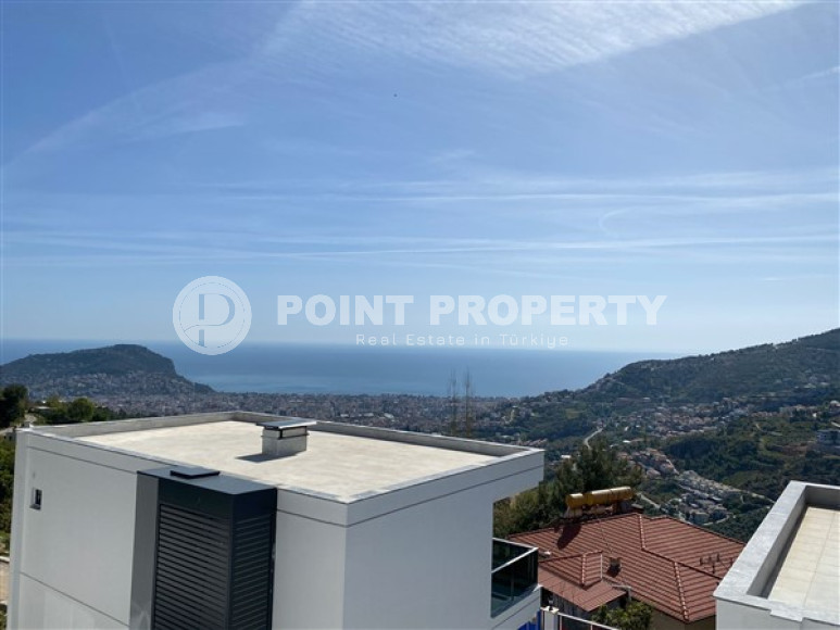New two-storey 3+1 villa with luxurious panoramic sea views in the elite Bektash area of Alanya.-id-4382-photo-17
