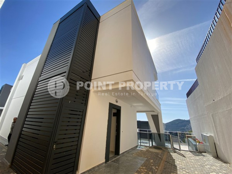 New two-storey 3+1 villa with luxurious panoramic sea views in the elite Bektash area of Alanya.-id-4382-photo-20