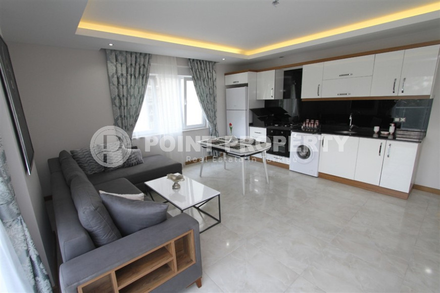 Готовая к проживанию, квартира с двумя спальнями, 110м², в 350м от моря в Махмутларе, Аланья-id-1363-фото-4