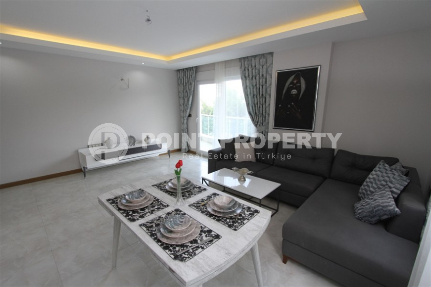 Готовая к проживанию, квартира с двумя спальнями, 110м², в 350м от моря в Махмутларе, Аланья-id-1363-фото-5