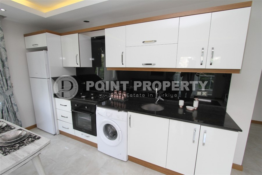 Готовая к проживанию, квартира с двумя спальнями, 110м², в 350м от моря в Махмутларе, Аланья-id-1363-фото-6