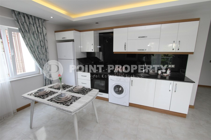 Готовая к проживанию, квартира с двумя спальнями, 110м², в 350м от моря в Махмутларе, Аланья-id-1363-фото-7