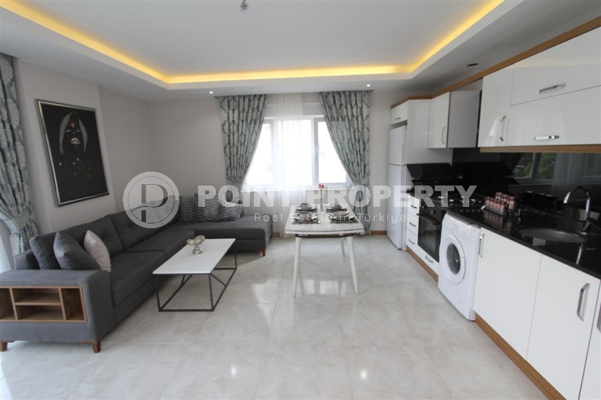 Готовая к проживанию, квартира с двумя спальнями, 110м², в 350м от моря в Махмутларе, Аланья-id-1363-фото-8