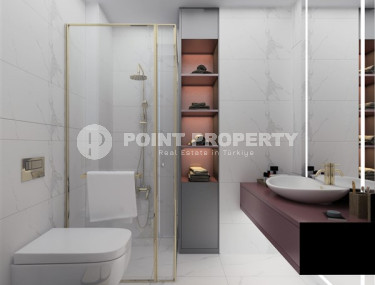 Небольшая квартира 1+1 в новом жилом комплексе на этапе строительства в зеленом экологически чистом районе Демирташ.-id-4385-фото-4