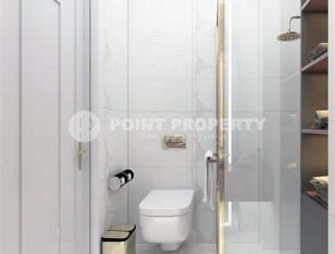 Небольшая квартира 1+1 в новом жилом комплексе на этапе строительства в зеленом экологически чистом районе Демирташ.-id-4385-фото-5