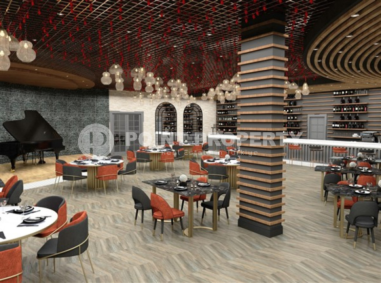 Небольшая квартира 1+1 в новом жилом комплексе на этапе строительства в зеленом экологически чистом районе Демирташ.-id-4385-фото-12