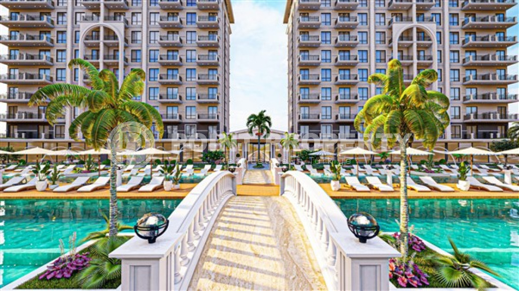 Небольшая квартира 1+1 в новом жилом комплексе на этапе строительства в зеленом экологически чистом районе Демирташ.-id-4385-фото-15