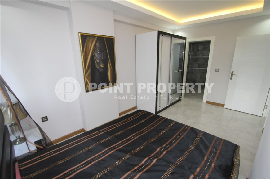 Готовая к проживанию, квартира с двумя спальнями, 110м², в 350м от моря в Махмутларе, Аланья-id-1363-фото-12