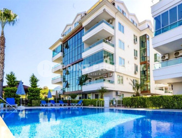 Spacious duplex on the 5th floor with an attic 350 meters from the sea in a quiet, landscaped area of Kestel.-id-4388-photo-1