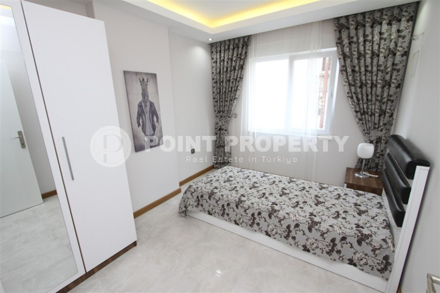 Готовая к проживанию, квартира с двумя спальнями, 110м², в 350м от моря в Махмутларе, Аланья-id-1363-фото-14