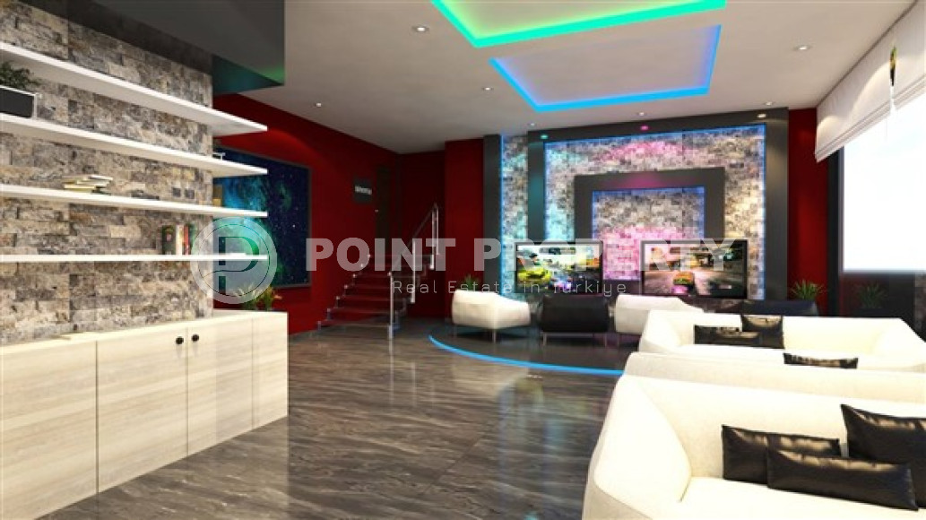 Penthouse with an area of 155 m2 in a residence under construction, Kestel district. Excellent infrastructure of the facility.-id-4397-photo-3