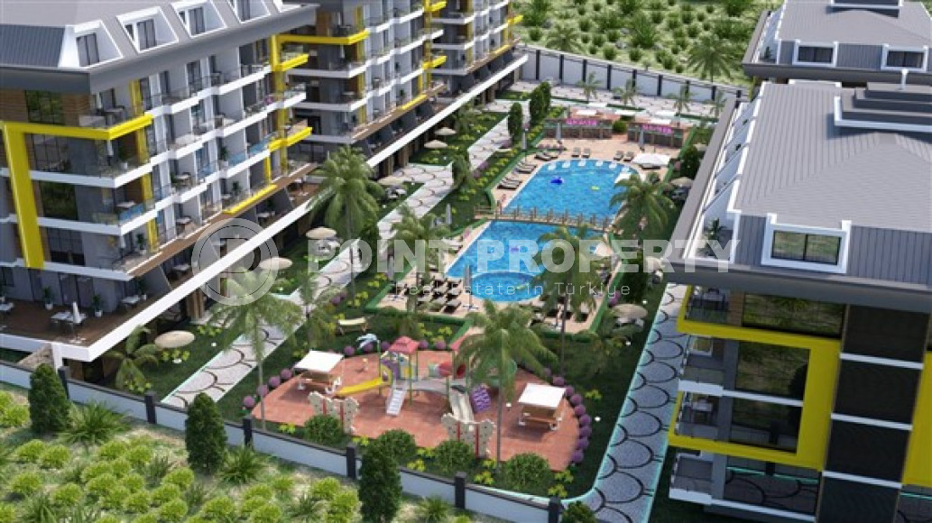 Penthouse with an area of 155 m2 in a residence under construction, Kestel district. Excellent infrastructure of the facility.-id-4397-photo-19