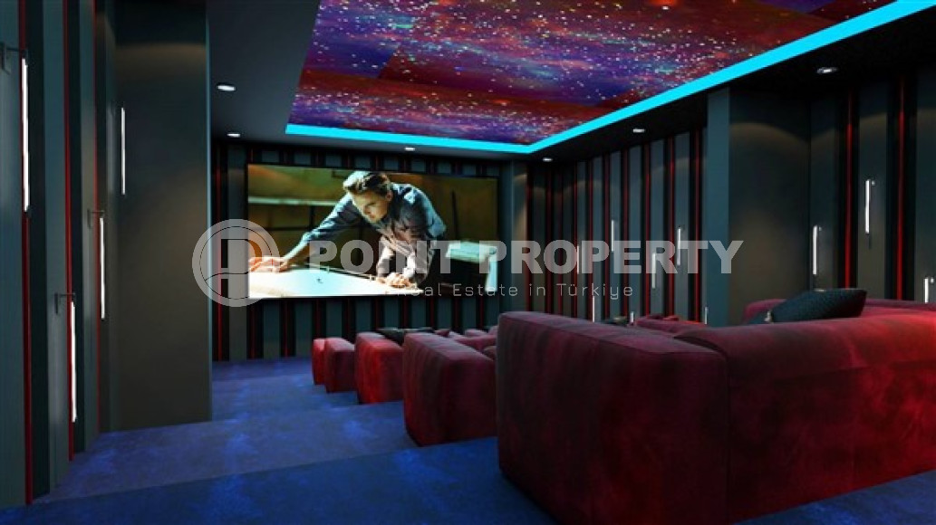 Penthouse with an area of 155 m2 in a residence under construction, Kestel district. Excellent infrastructure of the facility.-id-4397-photo-11