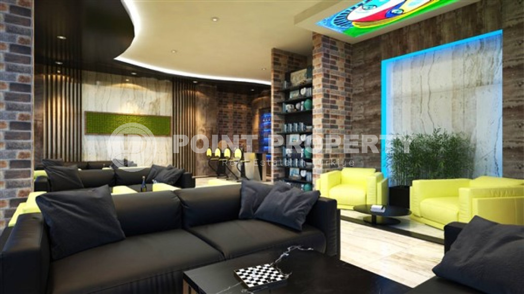 Penthouse with an area of 155 m2 in a residence under construction, Kestel district. Excellent infrastructure of the facility.-id-4397-photo-2