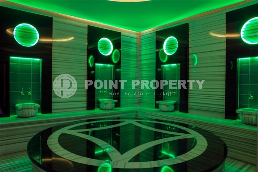 Большая новая квартира 3+1, общей площадью 172 м2, в современном жилом комплексе в 450 метрах от центра района Оба.-id-4401-фото-13