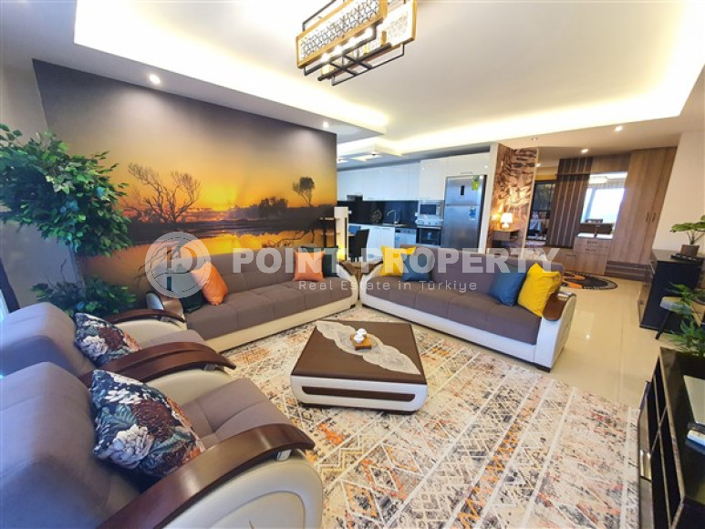 Квартира с двумя спальнями, 125м², с видом на горы в элитном комплексе в районе Алании – Джикджилли-id-2320-фото-1