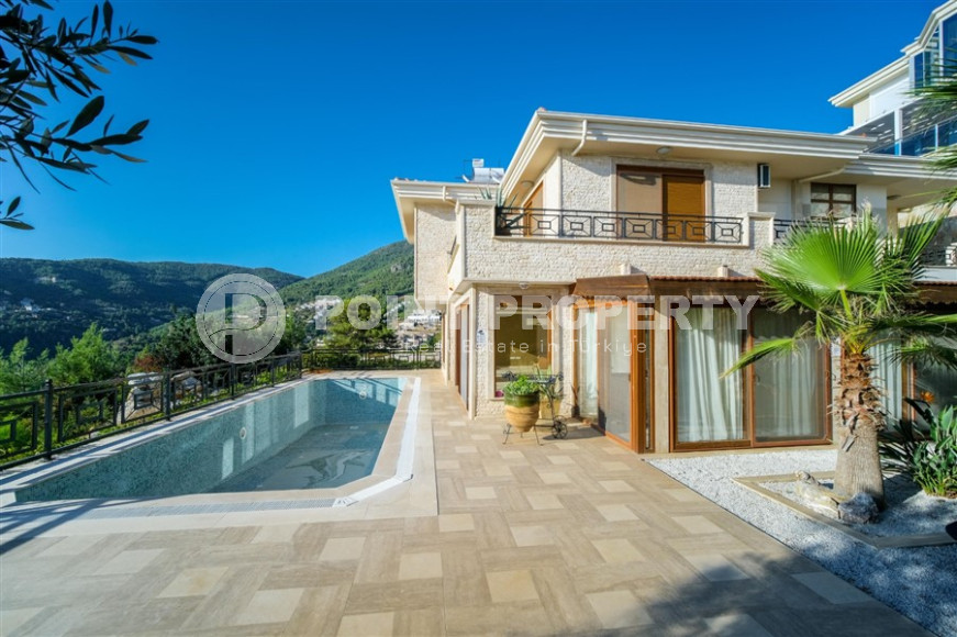 Роскошная вилла 5+1, площадью 280м² с личным бассейном в элитном горном районе Алании Бекташ-id-1366-фото-3