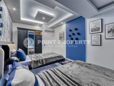 Стильные трёхкомнатные апартаменты с эксклюзивным дизайном в 150 метрах от моря, Аланья, Гуллер Пинари-id-4410-фото-3