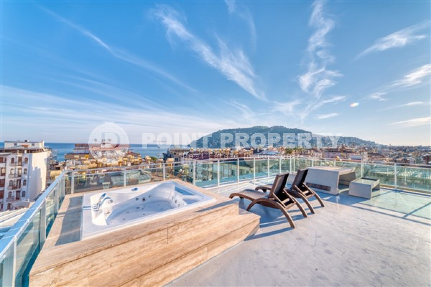 Стильные трёхкомнатные апартаменты с эксклюзивным дизайном в 150 метрах от моря, Аланья, Гуллер Пинари-id-4410-фото-11