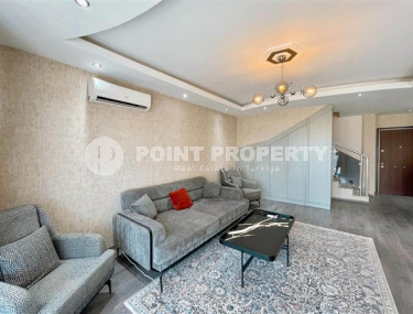 Стильная двухуровневая квартира 2+1 на 4-м этаже с мансардой с 350 метрах от пляжа в элитном районе Кестель.-id-4421-фото-3