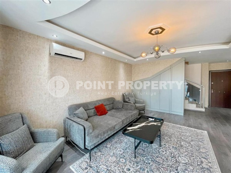 Стильная двухуровневая квартира 2+1 на 4-м этаже с мансардой с 350 метрах от пляжа в элитном районе Кестель.-id-4421-фото-3