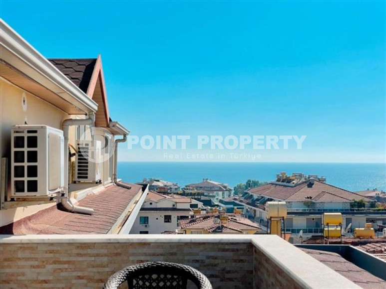 Стильная двухуровневая квартира 2+1 на 4-м этаже с мансардой с 350 метрах от пляжа в элитном районе Кестель.-id-4421-фото-14