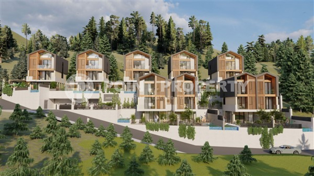 Новый проект - виллы на стадии строительства с собственными бассейнами в престижном экологически чистом районе Аланьи - Тепе.-id-4427-фото-2