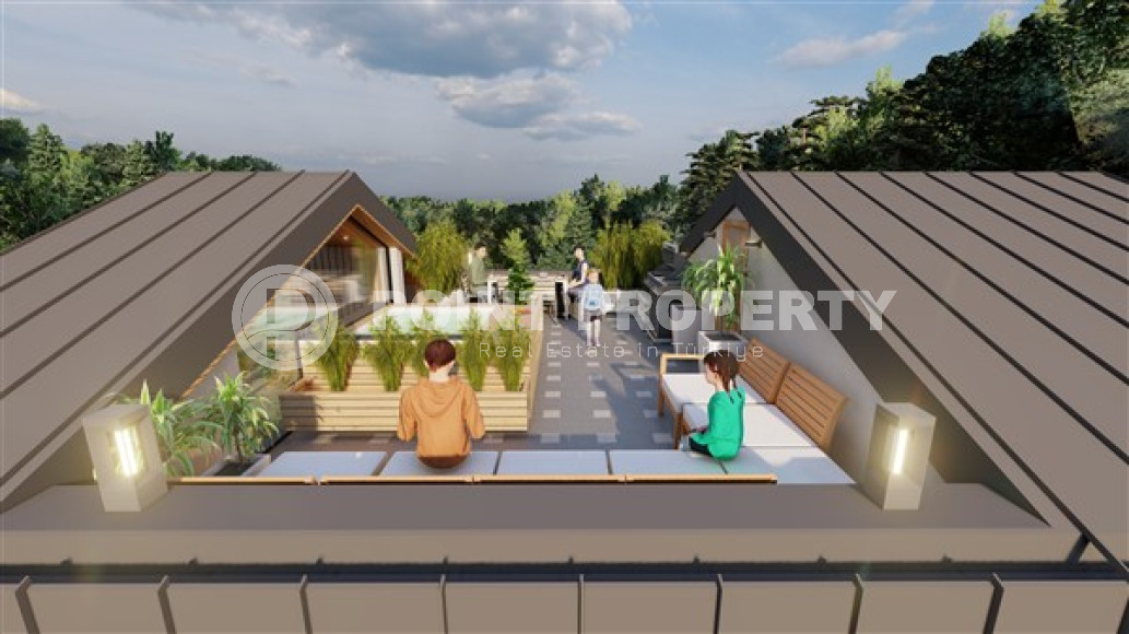 Новый проект - виллы на стадии строительства с собственными бассейнами в престижном экологически чистом районе Аланьи - Тепе.-id-4427-фото-14