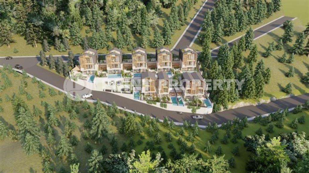 Новый проект - виллы на стадии строительства с собственными бассейнами в престижном экологически чистом районе Аланьи - Тепе.-id-4427-фото-16